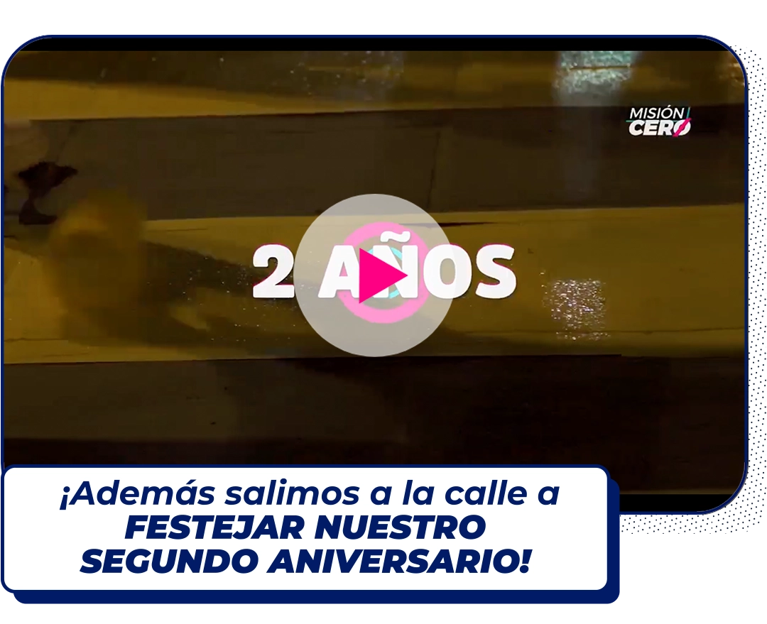 ¡Además salimos a la calle a FESTEJAR NUESTRO SEGUNDO ANIVERSARIO!